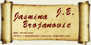 Jasmina Brojanović vizit kartica